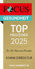 Focus Top Mediziner 2025, Kinnkorrektur, Dr. Dr. Norman Koebe 