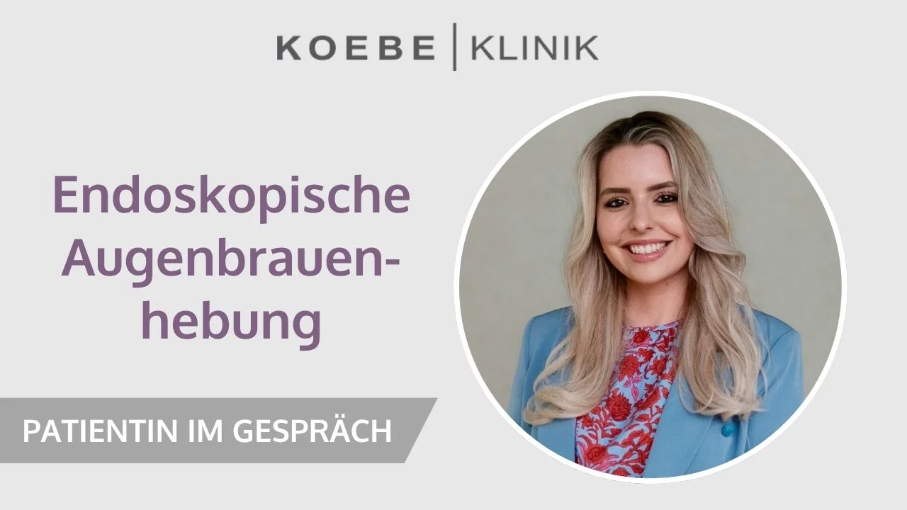 Thumbnail Video Patienteninterview Endoskopische Augenbrauenhebung, Koebe Klinik
